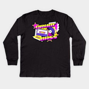 DRUM AND BASS - 90s vibes Kids Long Sleeve T-Shirt